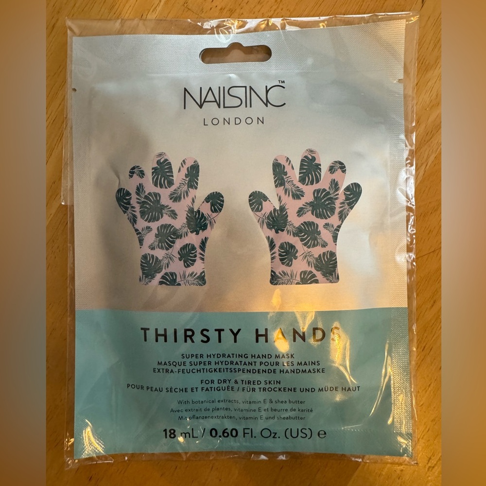 Thirsty hands moisturizing hand mask.